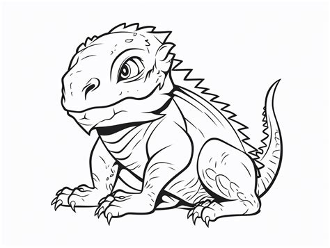 Happy Bearded Dragon Day - Coloring Page