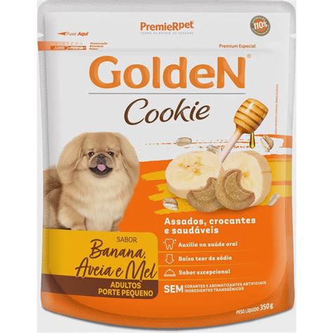 Biscoito Golden Cookie Para C Es Adultos Sabor Banana Aveia E Mel G