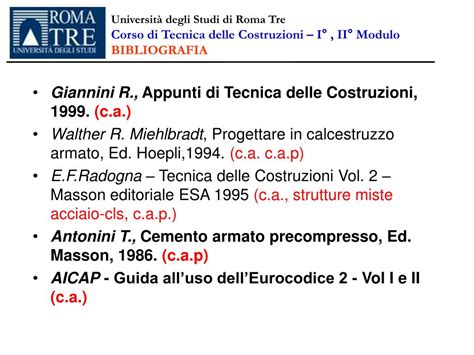 Ppt Universit Degli Studi Di Roma Tre Facolt Di Ingegneria Corso Di