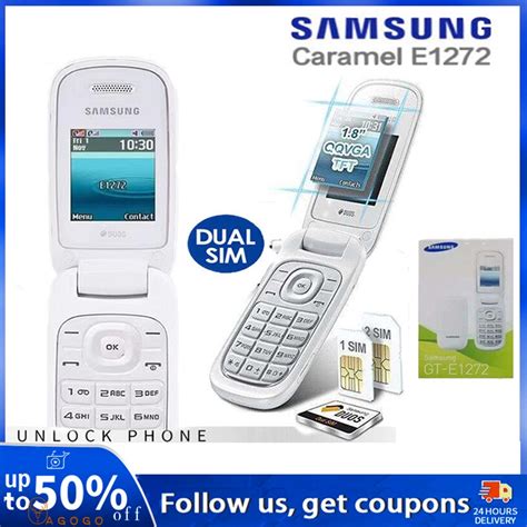 E1272 Samsung Flip Mobile Phone Keypad Cell Phone Dual Sim Card Basic