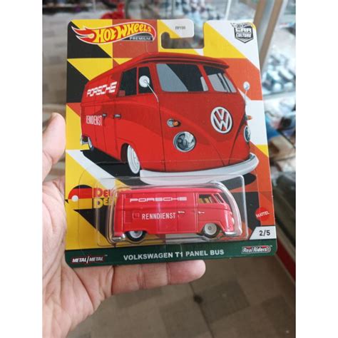 Jual Hot Wheels Premium Volkswagen T1 Panel Bus Merah Shopee Indonesia