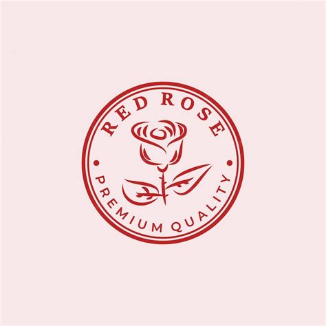 Premium Vector Rose Flower Logo Template Vector Illustration