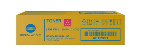 Toner Magenta Do Bizhub C3100i TNP93M Konica Minolta