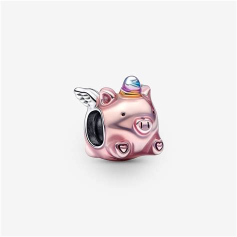 Flying Unicorn Pig Charm | Sterling silver | Pandora US