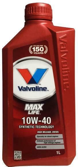 VALVOLINE 10W40 MAX LIFE 1LT | Mr Energy