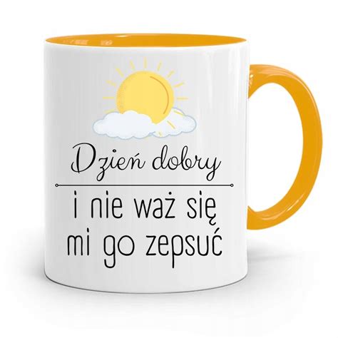 Kubek Ty Mieszny Zabawny Dzie Dobry Prezent Z Nadrukiem Ze