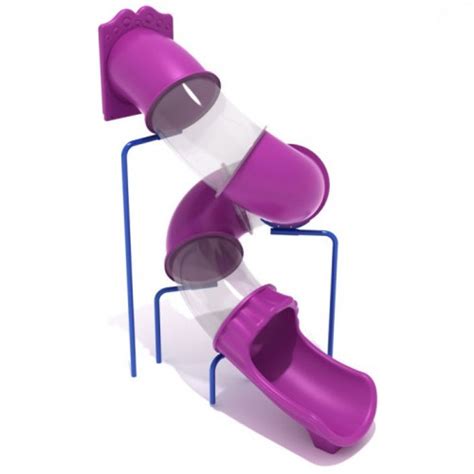 Foot Deck Spiral Tube Slide