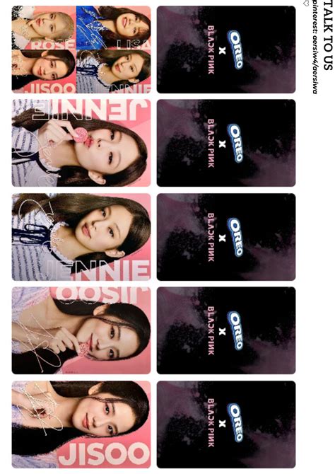 Blackpink Oreo Printable Photocards