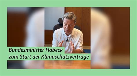 Bundesminister Habeck zum heutigen Start der Klimaschutzverträge YouTube