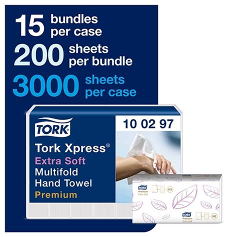 Tork Xpress Multifold Premium Extra Soft Hand Towels Ply White White