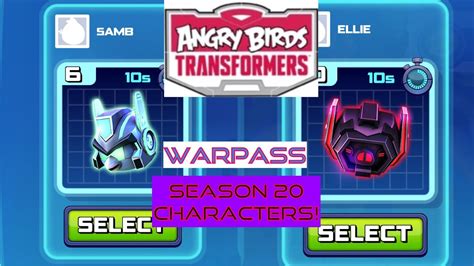 Angry Birds Transformers Characters