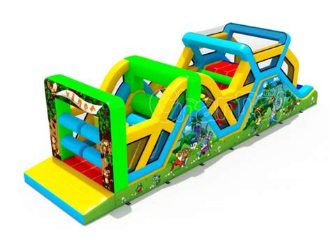 Animals Race Inflatable Obstacle Course - Channal Inflatables