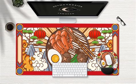 Japanese Desk Mat Anime Desk Mat Ramen Desk Mat Sushi Desk Etsy