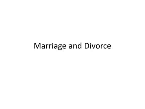 Ppt Marriage And Divorce Powerpoint Presentation Free Download Id