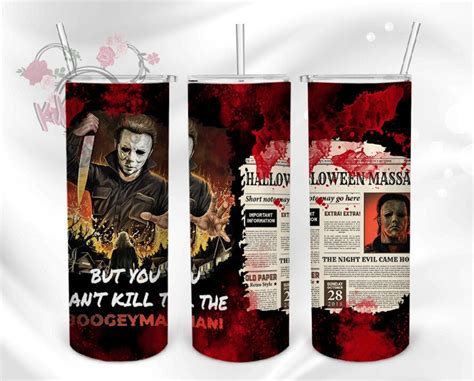 Michael Myers Tumbler 20 Oz Png Datei Halloween Horror Etsy