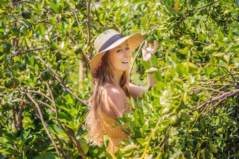 Premium Photo Portrait Of Attractive Farmer Woman Is Harvesting