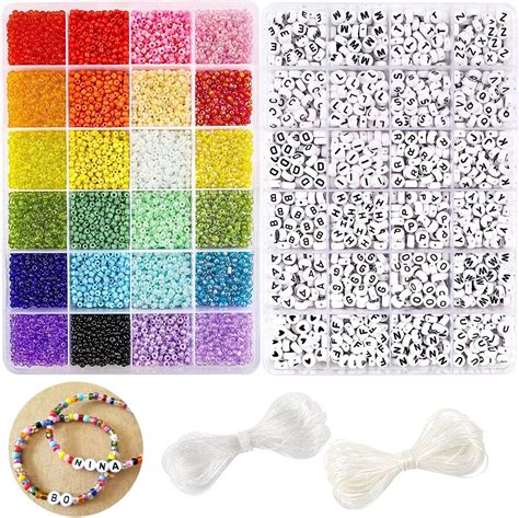 Balabead Size Uniform Glass Seed Beads About Pcs Rainbow Colors