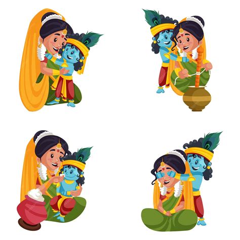lord krishna  radha animation