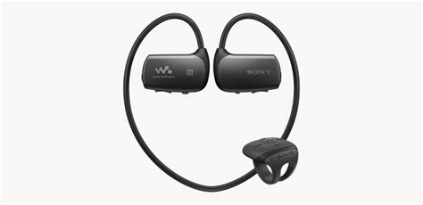 sony waterproof walkman headphones adds remote ring to control music