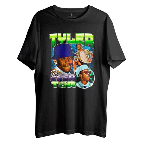 Camiseta Algodão Camisa Unissex T Shirt Tyler The Creator Rapper Rap Trap Hip Hop Vintage Retro