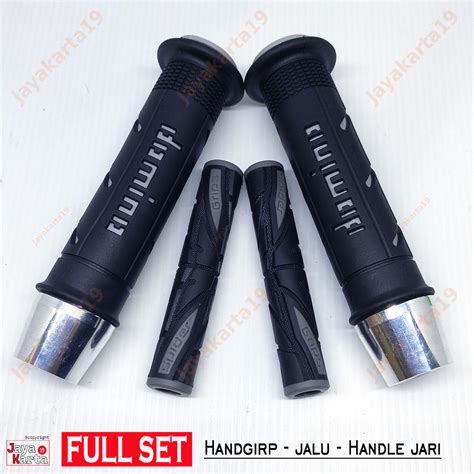 Jual Handgrip Motor Jalu Pcx Chrom Full Set Karet Handle Rem Motor Jari