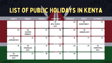 List of Gazetted Public Holidays in Kenya | The Best in Kenya