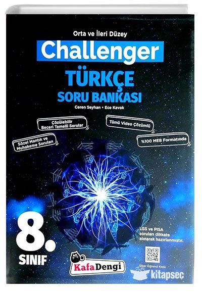 8 Sınıf LGS Challenger Türkçe Soru Bankası Kafa Dengi 9786257079761