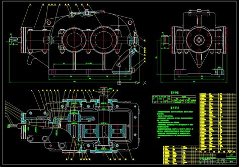 锥齿轮二级减速器全套三维 二维课程设计3D模型下载 三维模型 SolidWorksAutoCAD模型 制造云 产品模型