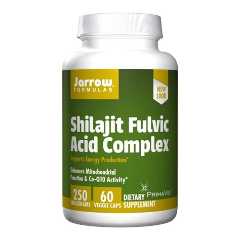 Jarrow Formulas Shilajit Fulvic Acid Complex 60 Veg Capsules My Village Green