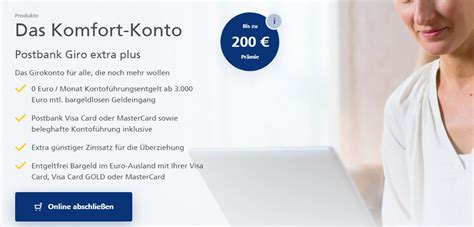 Bis zu 200 Prämie für das Postbank Giro extra plus MonsterDealz de