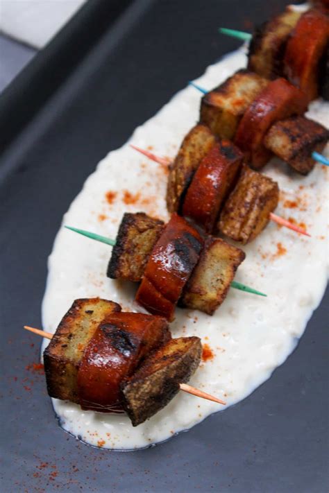 Chorizo Potato Skewers • The Candid Cooks