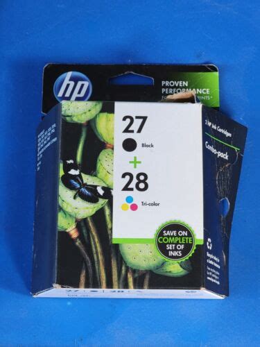 Compatible HP InkJet 27 Black 28 Tricolor Combo Pack In The Sealed Box