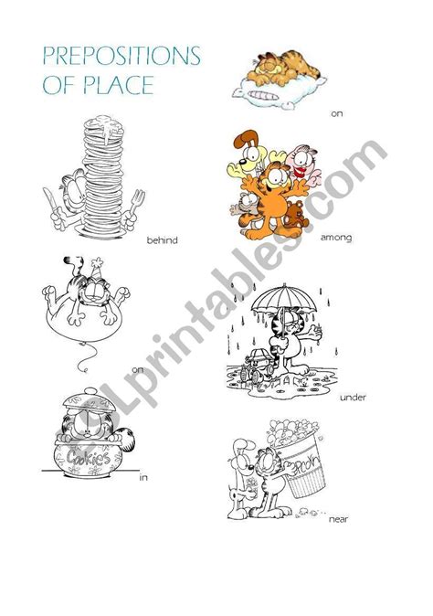 Prepositions Of Place Esl Worksheet By Falaste1981 Prepositions