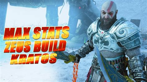 Max Stats Zeus Build Kratos Is A Destroyer God Of War Ragnarok Youtube