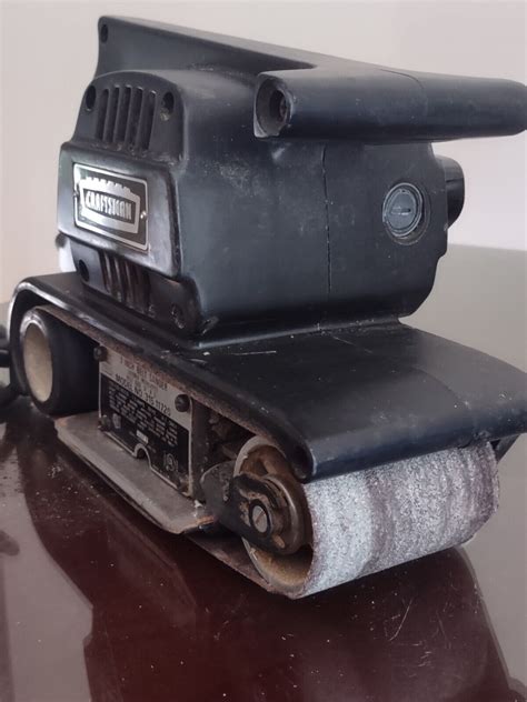 Sears Craftsman Dustless Belt Sander Made In Usa Vtg Ebay