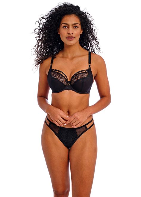 Biustonosz Freya Temptress Aa400102blk Uw Plunge Bra Black Black