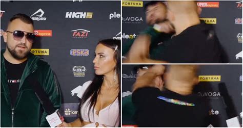 Mma Fighter Punches Youtuber Mid Interview In Crazy Scenes