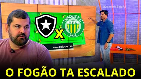 MÍDIA ASSUSTADA JOGADOR DO FOGÃO TUDO SOBRE BOTAFOGO X YPIRANGA