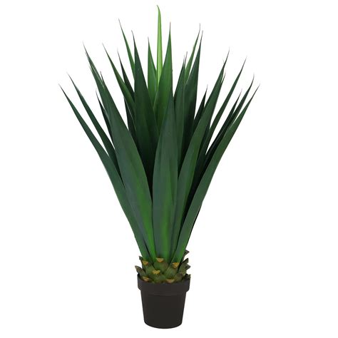 Bannineo Artificial Agave Plant Large Faux Agave Plant Fake Outdoor