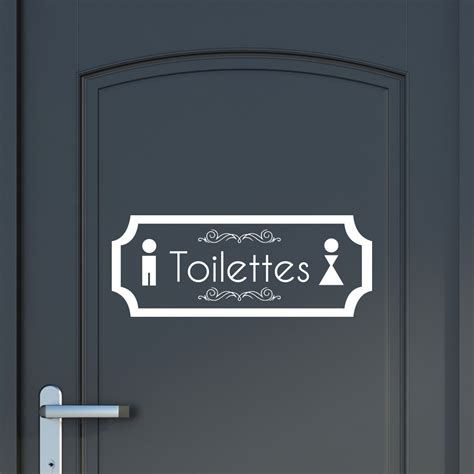 Sticker Porte Toilettes Porte Design Stickers STICKERS TOILETTES