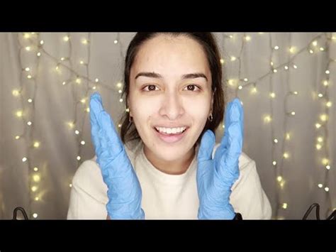 ASMR MEASURING YOUR FACE LATEX GLOVES PERSONAL ATTENTION