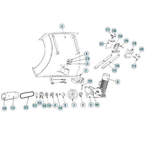 Drive Assembly For Husqvarna Blastrac Ds Steel Shot Blaster L S