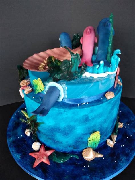 Dolphins Decorated Cake By Dari Karafizieva CakesDecor