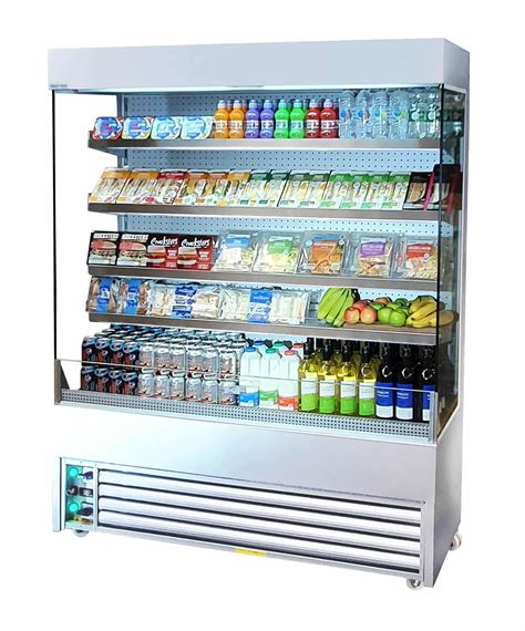 Multideck Display Fridge Premium Slimline Mirrored Stainless Steel