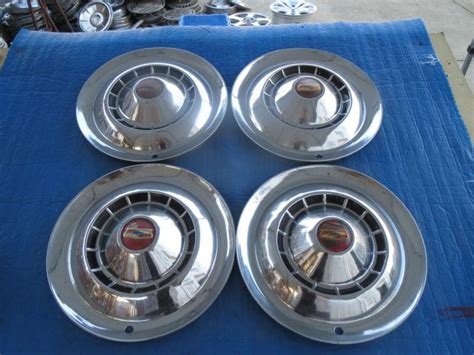 Sell Set Of 4 Used 1954 Chevrolet 15 Hubcaps Wheel Covers Oem Sj3 In