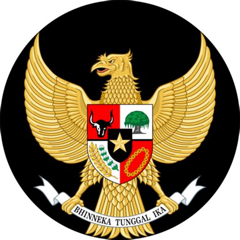 filelambang garuda pancasila indonesia  latar lingkaran hitam