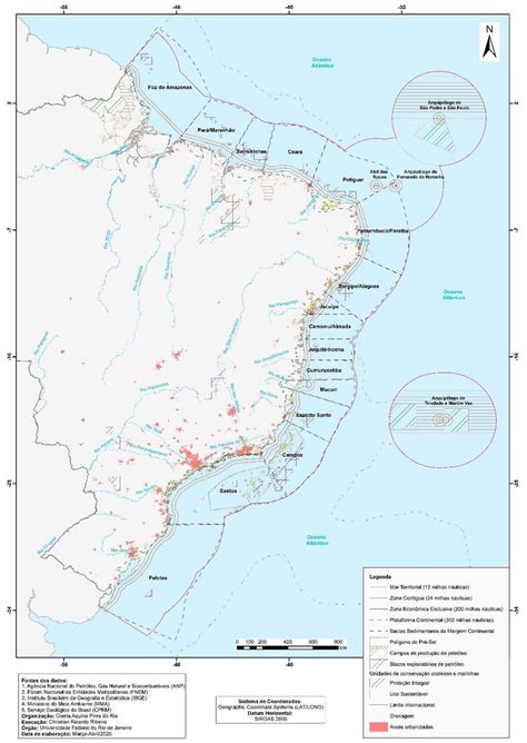 1 Brasil Zona Costeira Águas Jurisdicionais e Unidades de