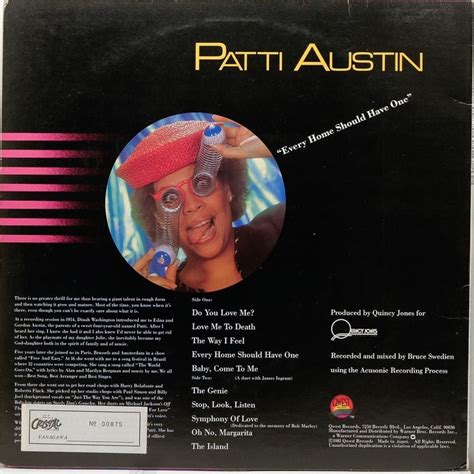 Quincy Jones Presents Patti Austin - Every Home Should Have One - Raw ...