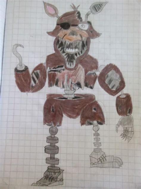 Mi dibujo de old Foxi FNaF Amino Español Amino