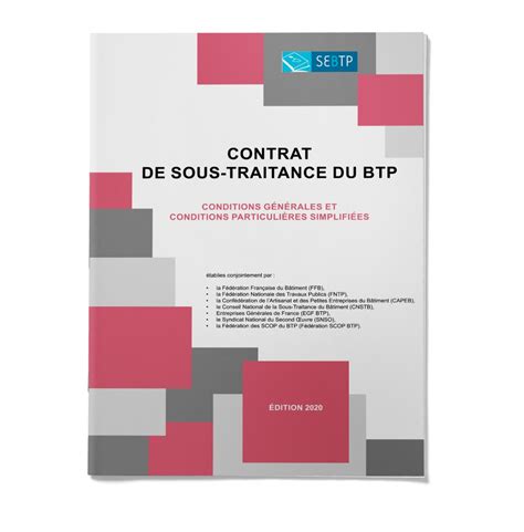 Contrat De Sous Traitance Simplifi